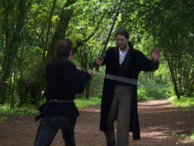 Dom and Fergus sparring.